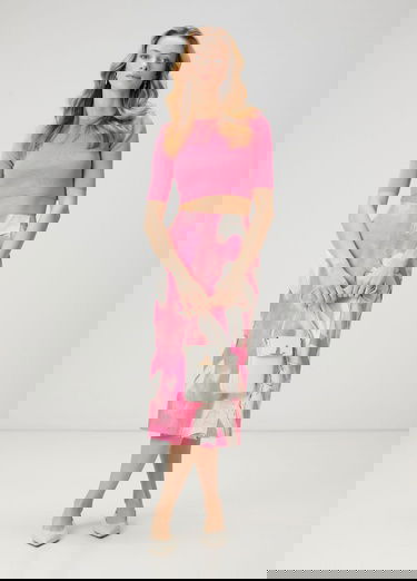  Beymen Club Kadin Pembe Crop Basic Kazak