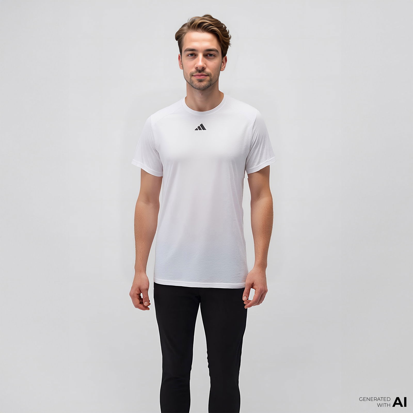 adidas Aeroready Train Essentials Minimal Crewneck Kadın Beyaz Antrenman T-Shirt