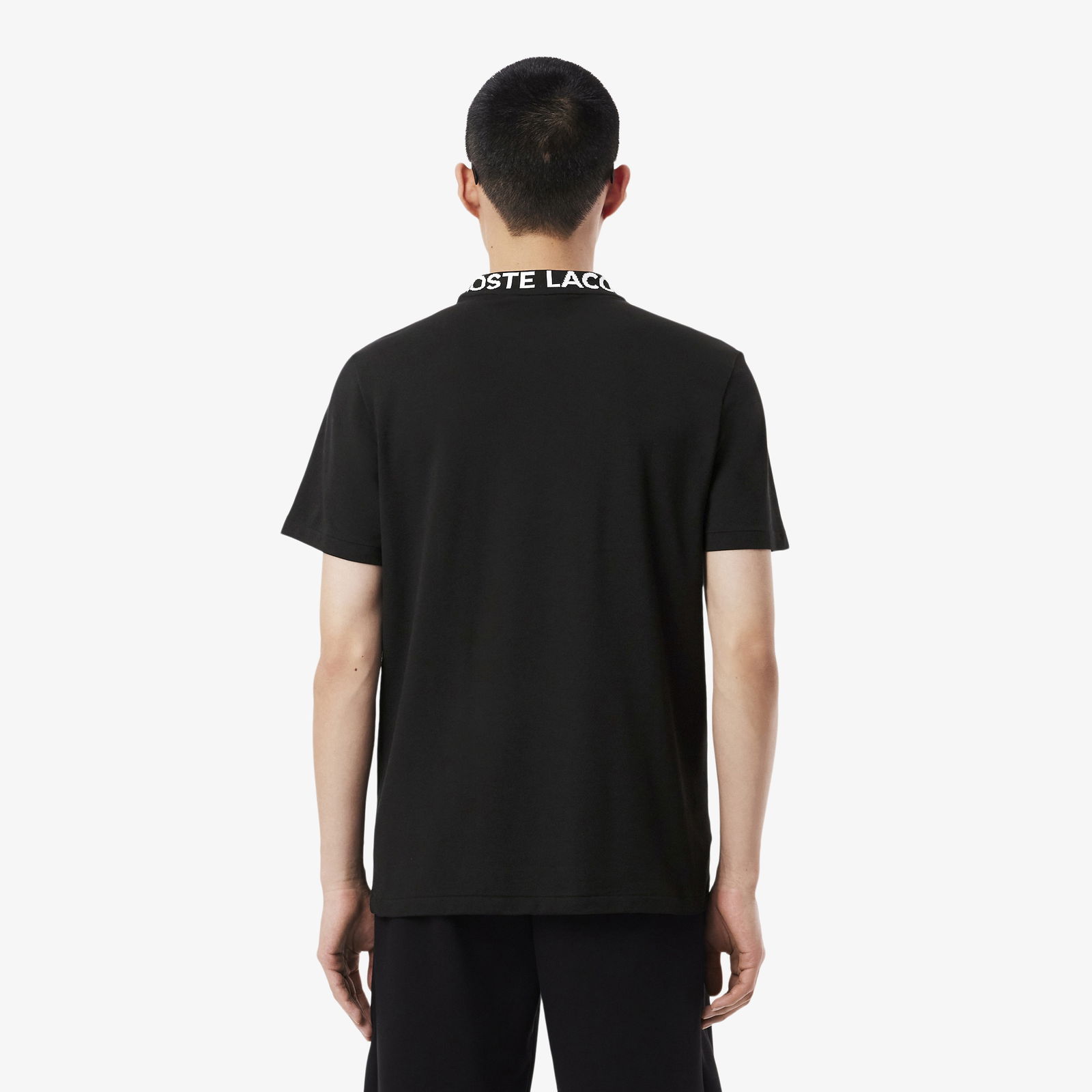 Lacoste Erkek Regular Fit Bisiklet Yaka Siyah T-Shirt