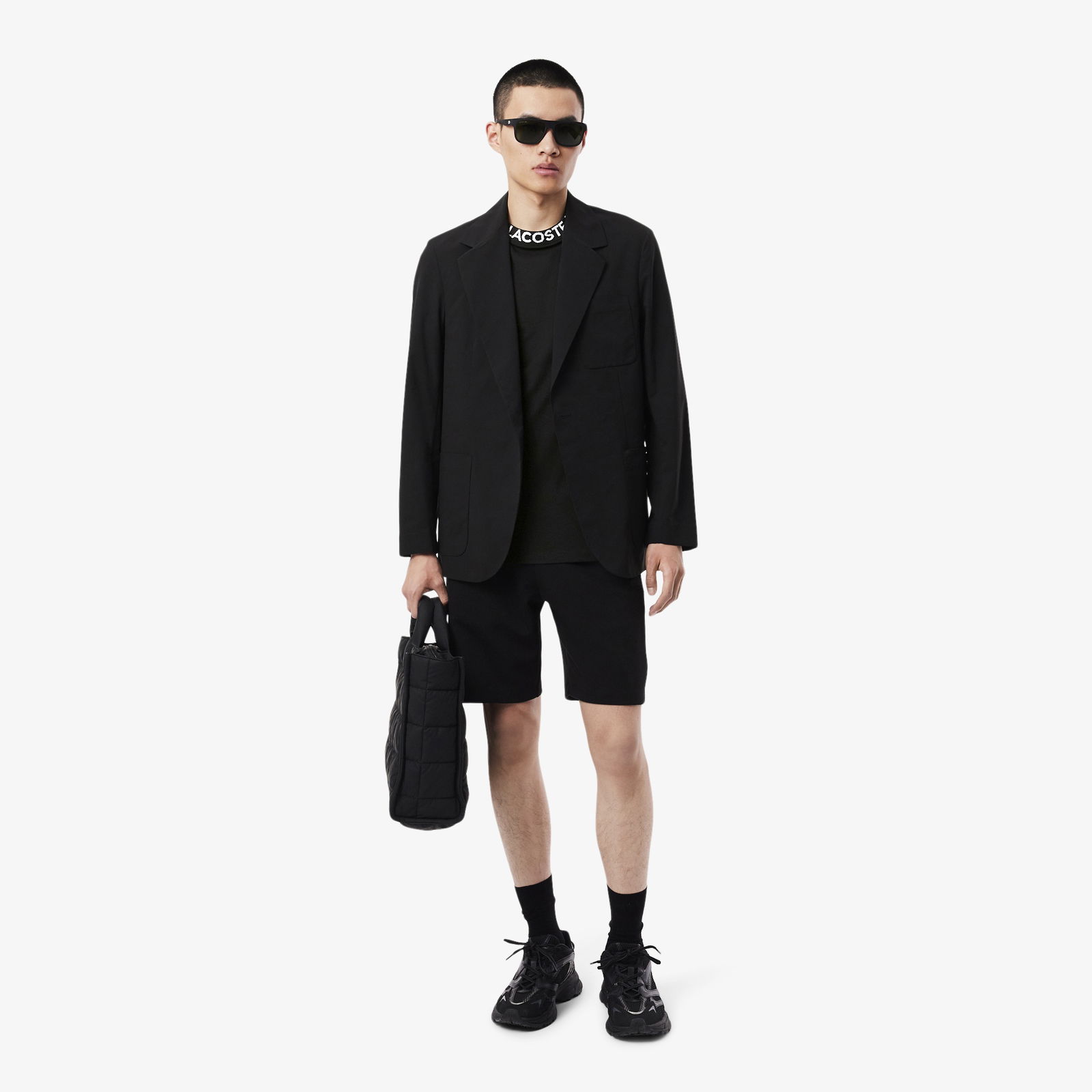 Lacoste Erkek Regular Fit Bisiklet Yaka Siyah T-Shirt