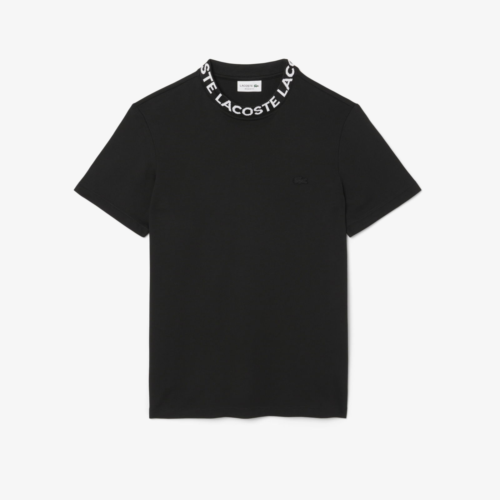 Lacoste Erkek Regular Fit Bisiklet Yaka Siyah T-Shirt