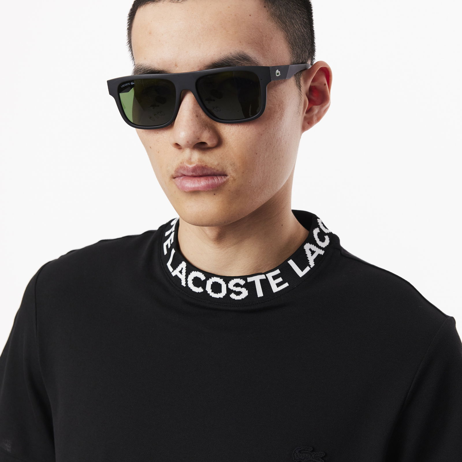 Lacoste Erkek Regular Fit Bisiklet Yaka Siyah T-Shirt