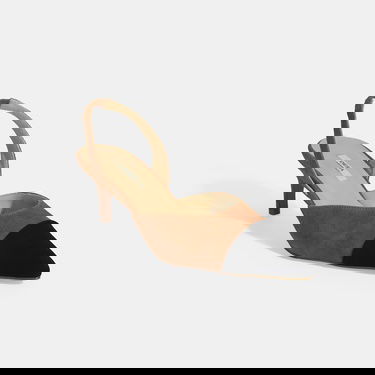  Kadın Taba Slingback Süet Topuklu Ayakkabı