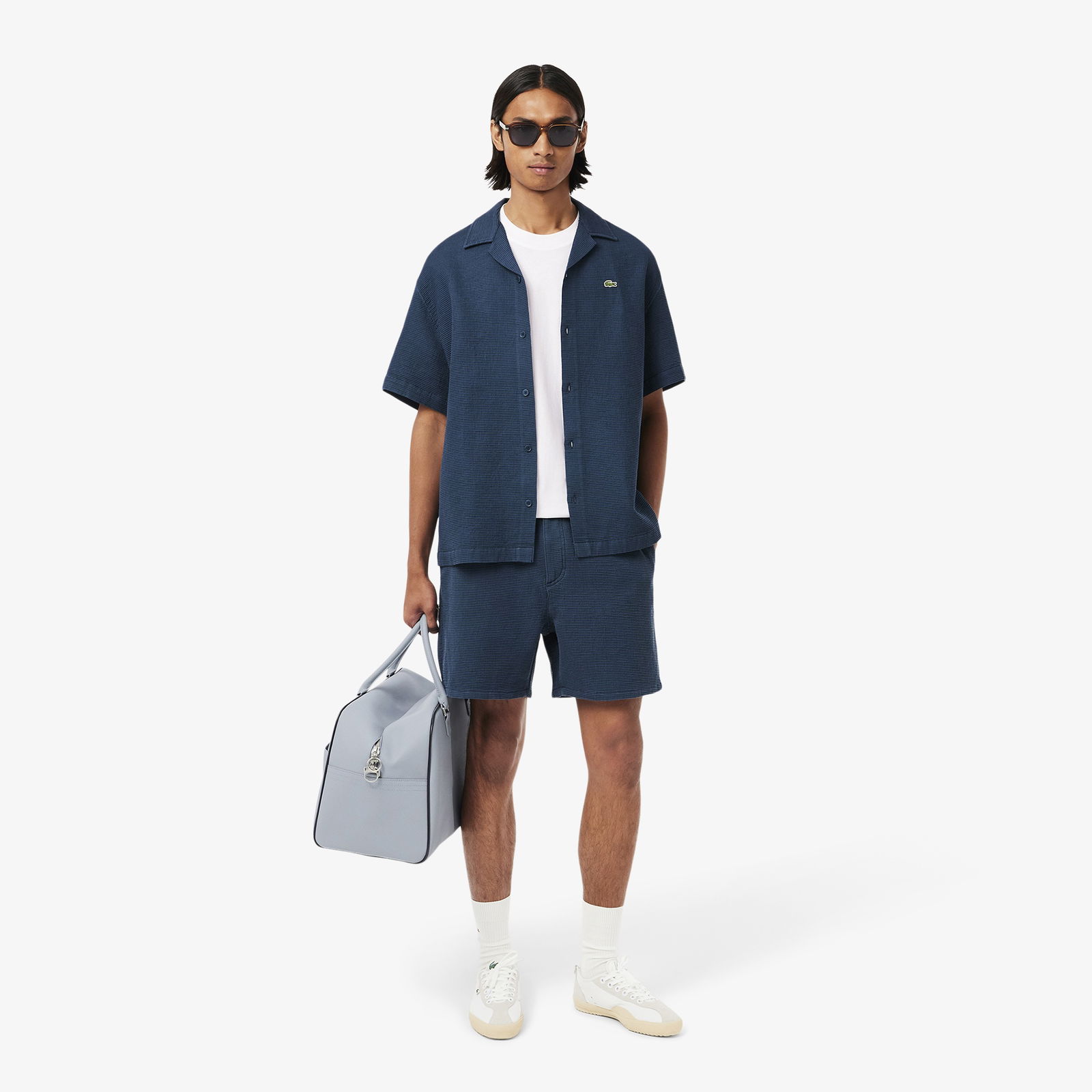 Lacoste Erkek Classic Fit Bisiklet Yaka Beyaz T-Shirt