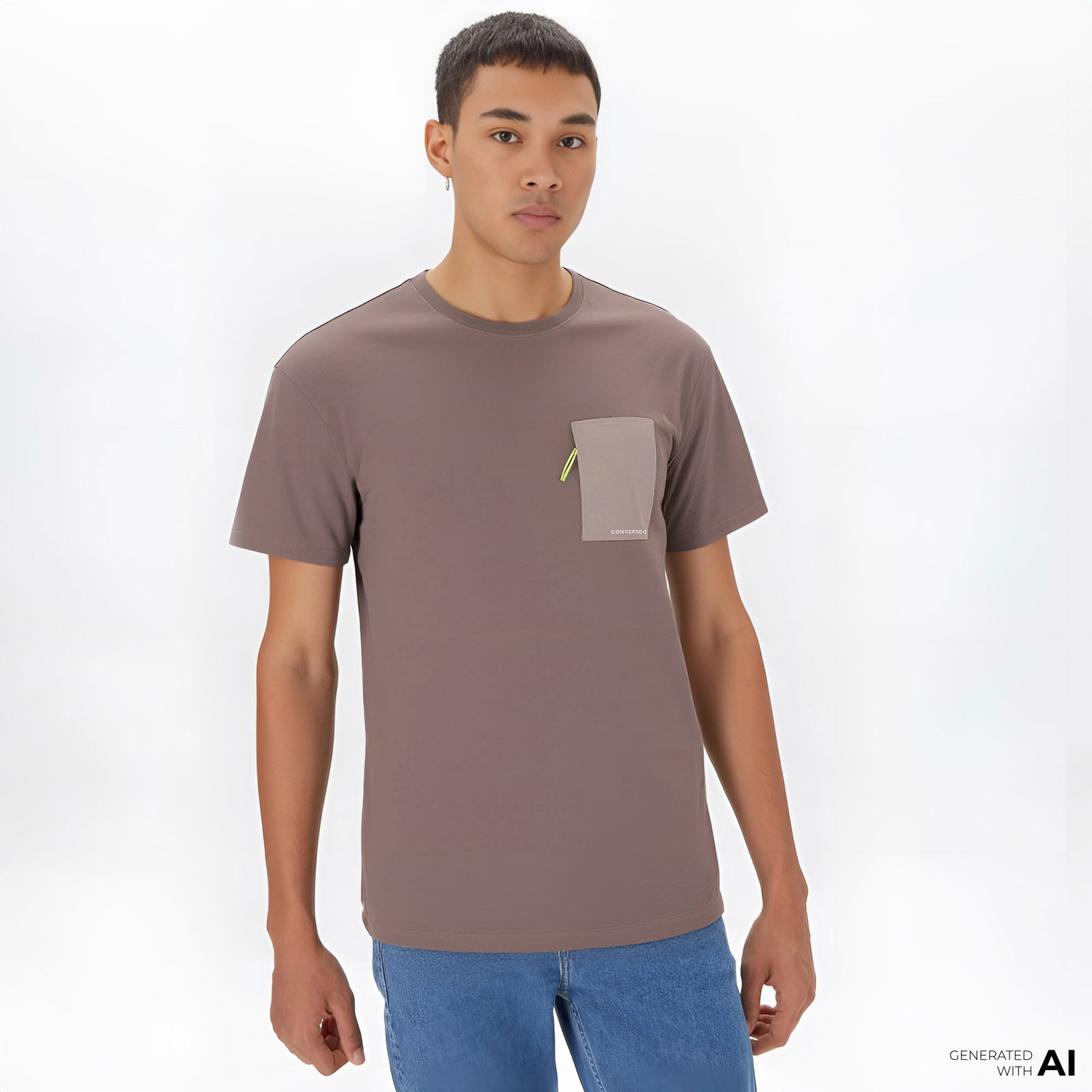 Converse Kadın Kahverengi T-Shirt Elbise