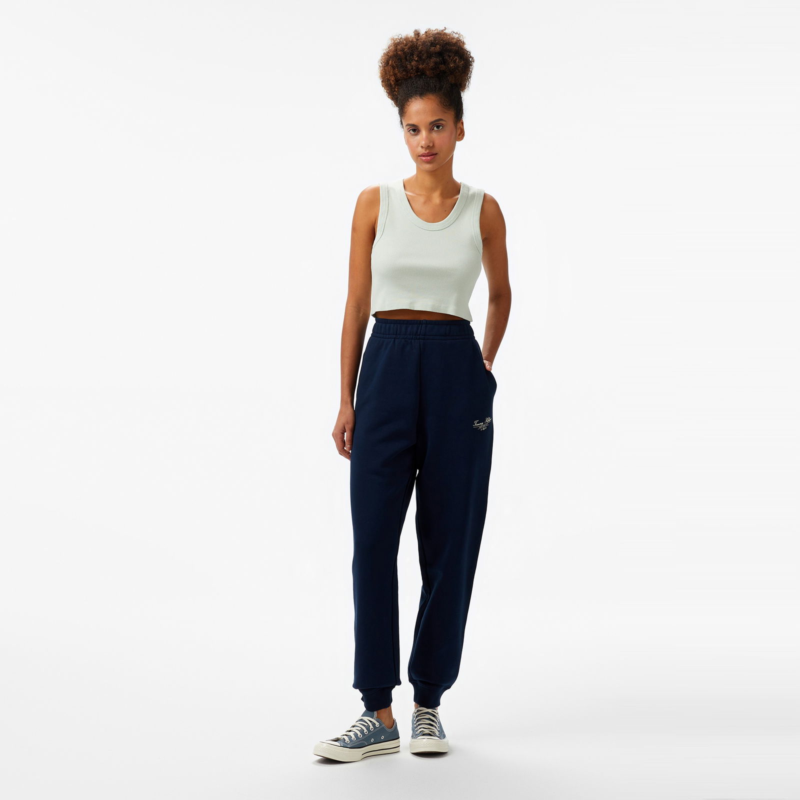 Tommy Hilfiger Reg Script Kadın Lacivert Eşofman Altı