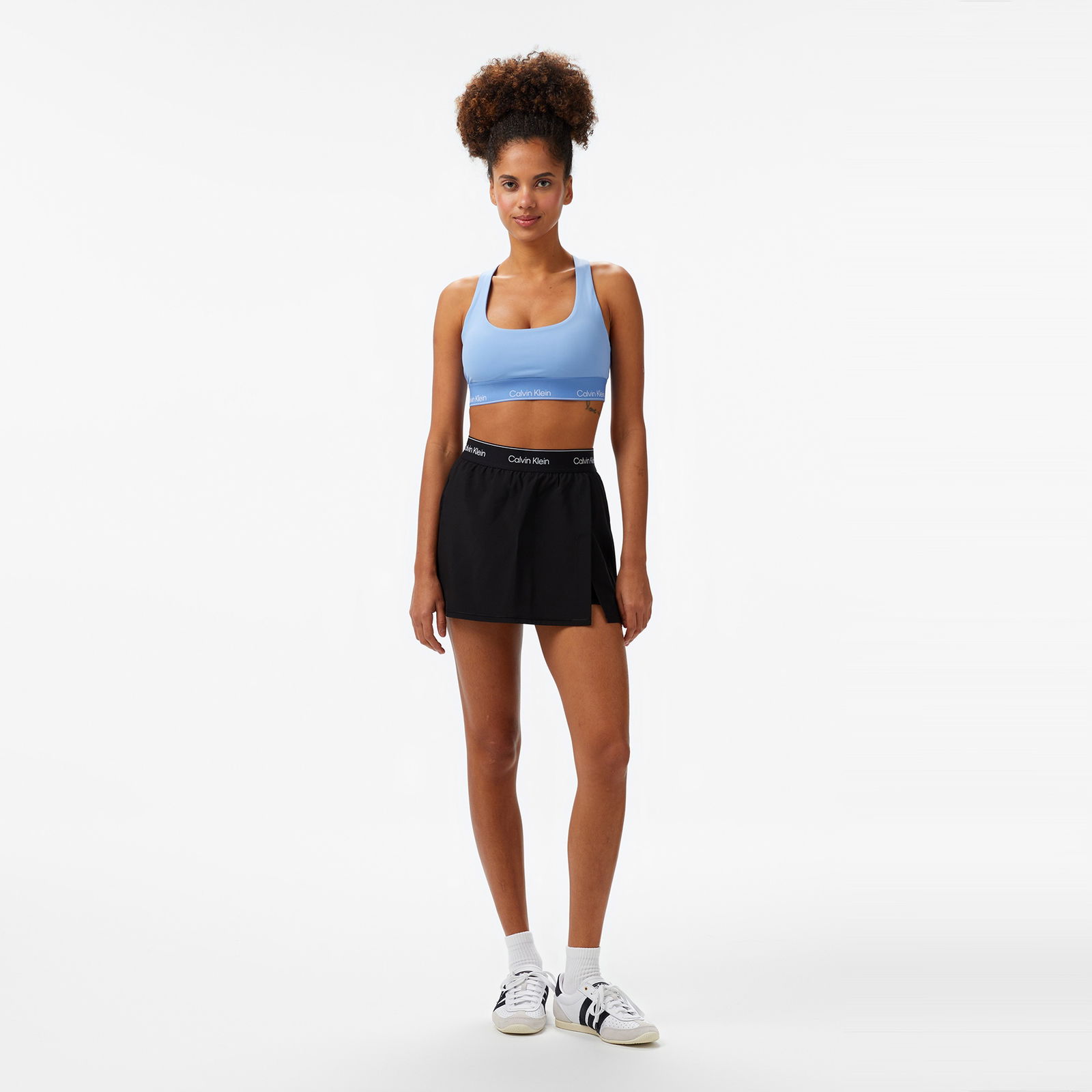 Calvin Klein Wo - Sports Medium Support Kadın Mavi Bra