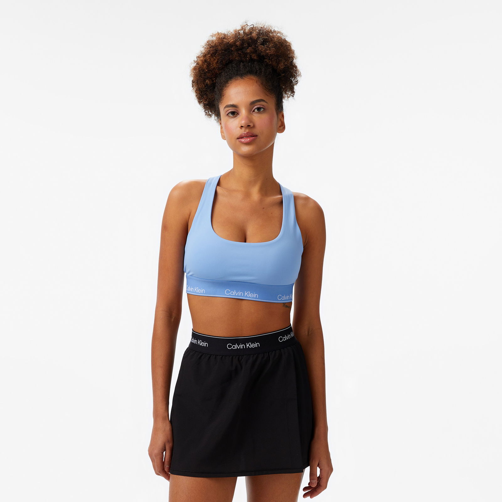Calvin Klein Wo - Sports Medium Support Kadın Mavi Bra