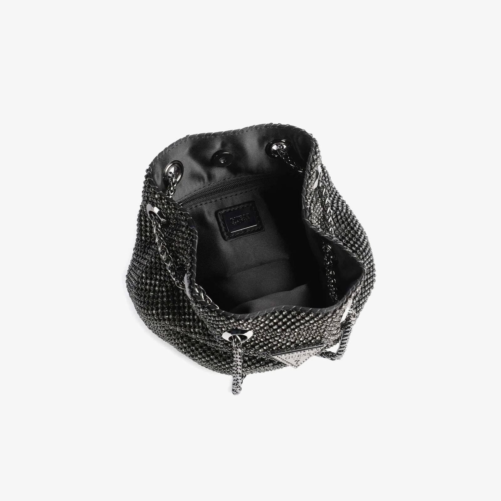 Guess Zalina Flap Clutch  Zalina Pouch Kadın Siyah Çanta