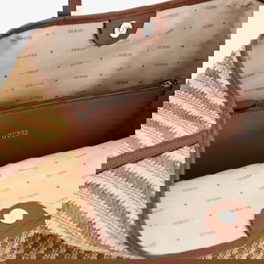  Guess Vikky İi Large 2 İn  Kadın Renkli Tote Çanta