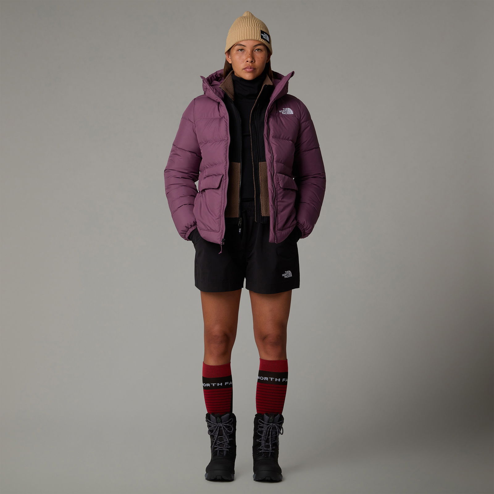 The North Face Gotham Kadın Mor Outdoor Mont