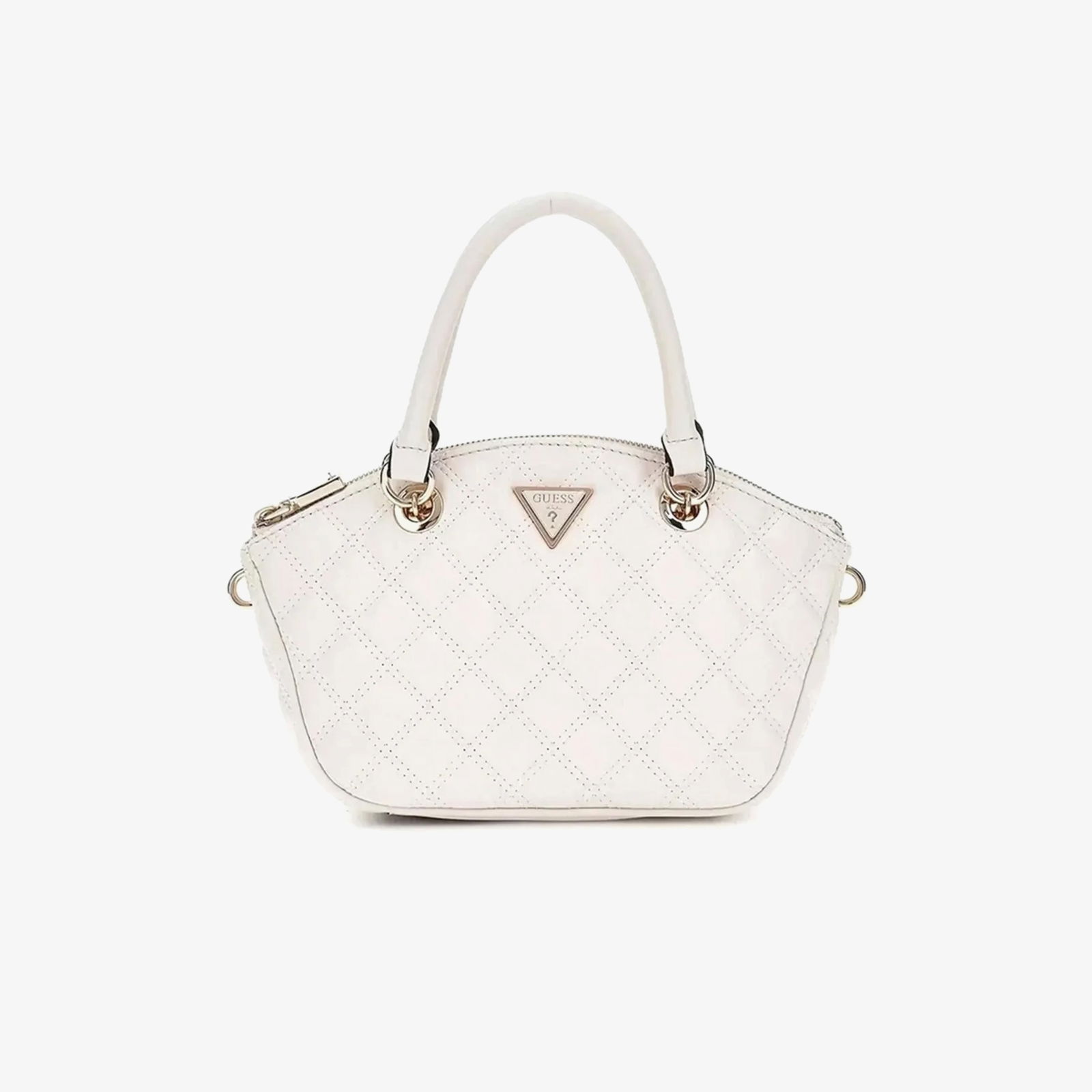 Guess Spark Micro Mini Kristle Minitchel Kadın Beyaz El Çantası
