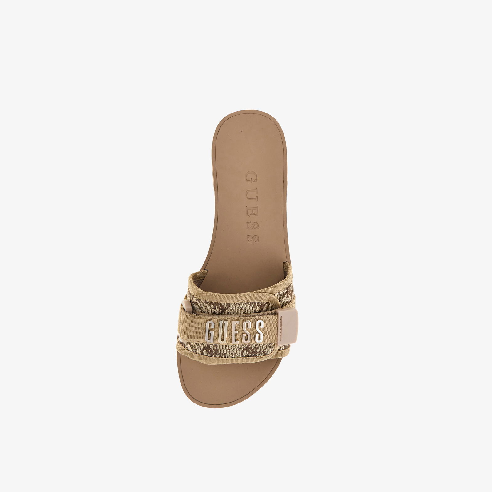 Guess Elyze4  Slide Laminated Eco Leather Kadın Sarı Terlik
