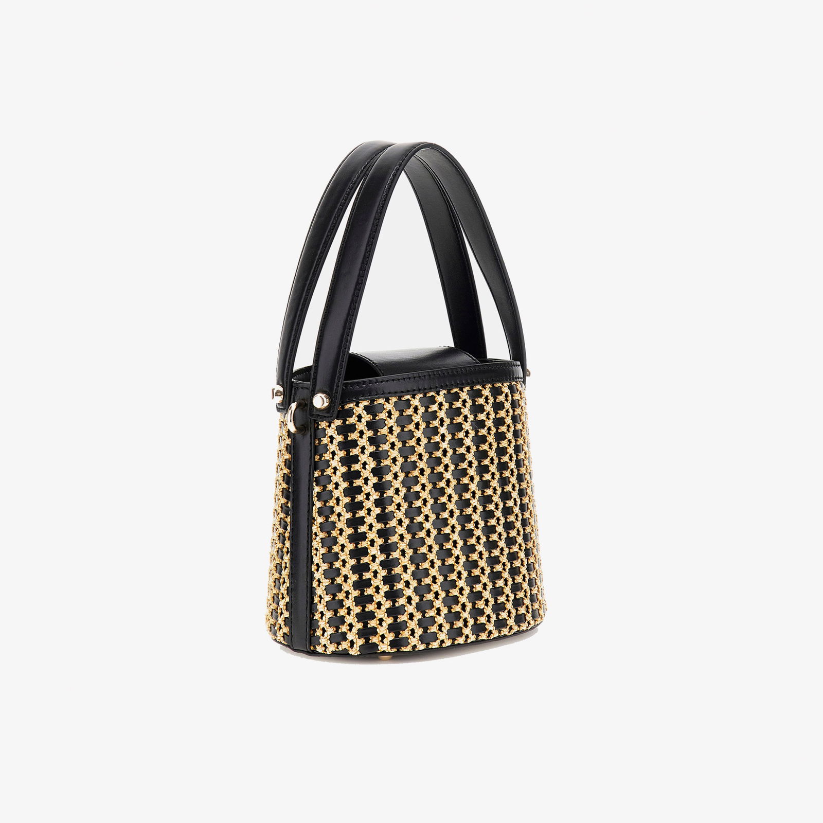 Guess Atalia Crossbody Buc  Kadın Siyah Çapraz Askılı Çanta