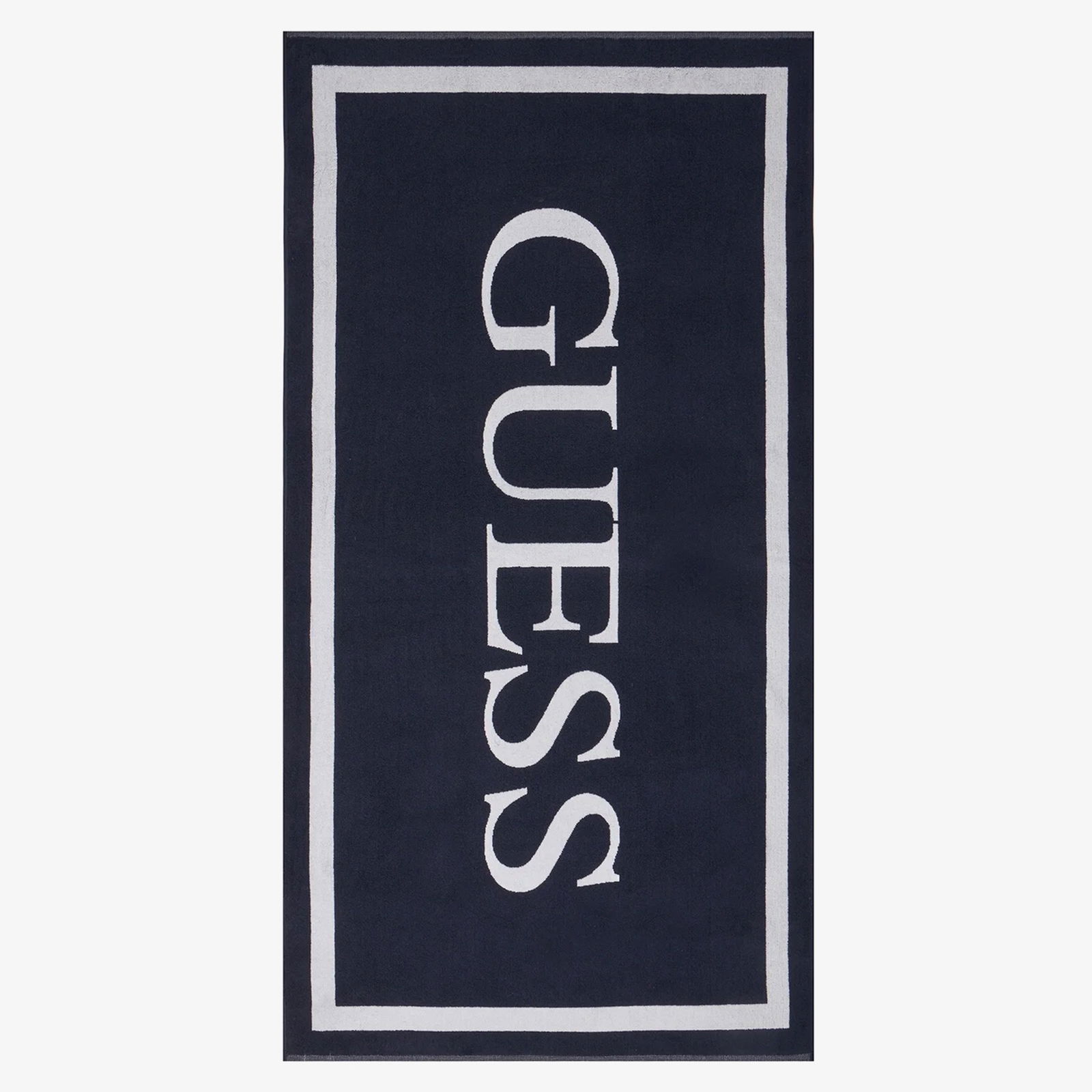 Guess Towel Jacquard Guess  Unisex Lacivert Plaj Havlusu