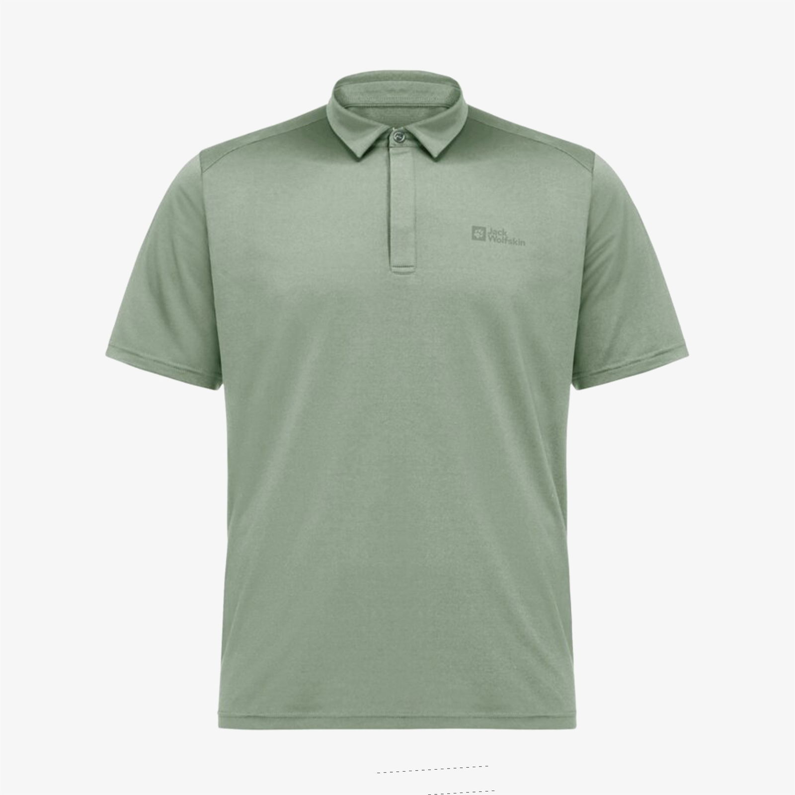 Jack Wolfskin Delgami Polo M Erkek Yeşil T-Shirt