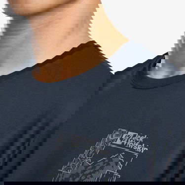  Jack Wolfskin Vonnan Graphic  Erkek Lacivert T-Shirt