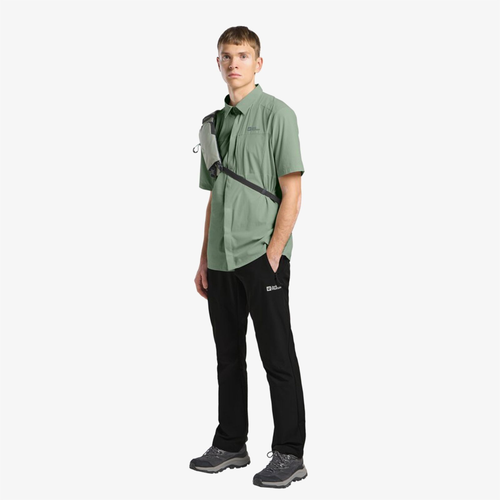 Jack Wolfskin Vandra S|S Shirt  Erkek Yeşil Gömlek