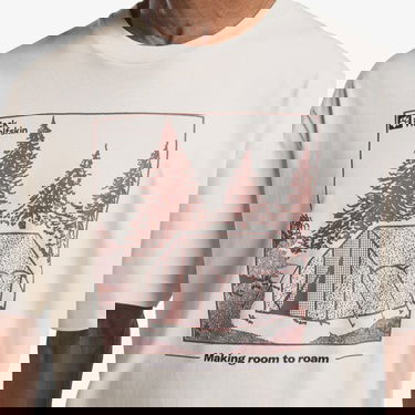  Jack Wolfskin Freeroamer  Erkek Beyaz T-Shirt