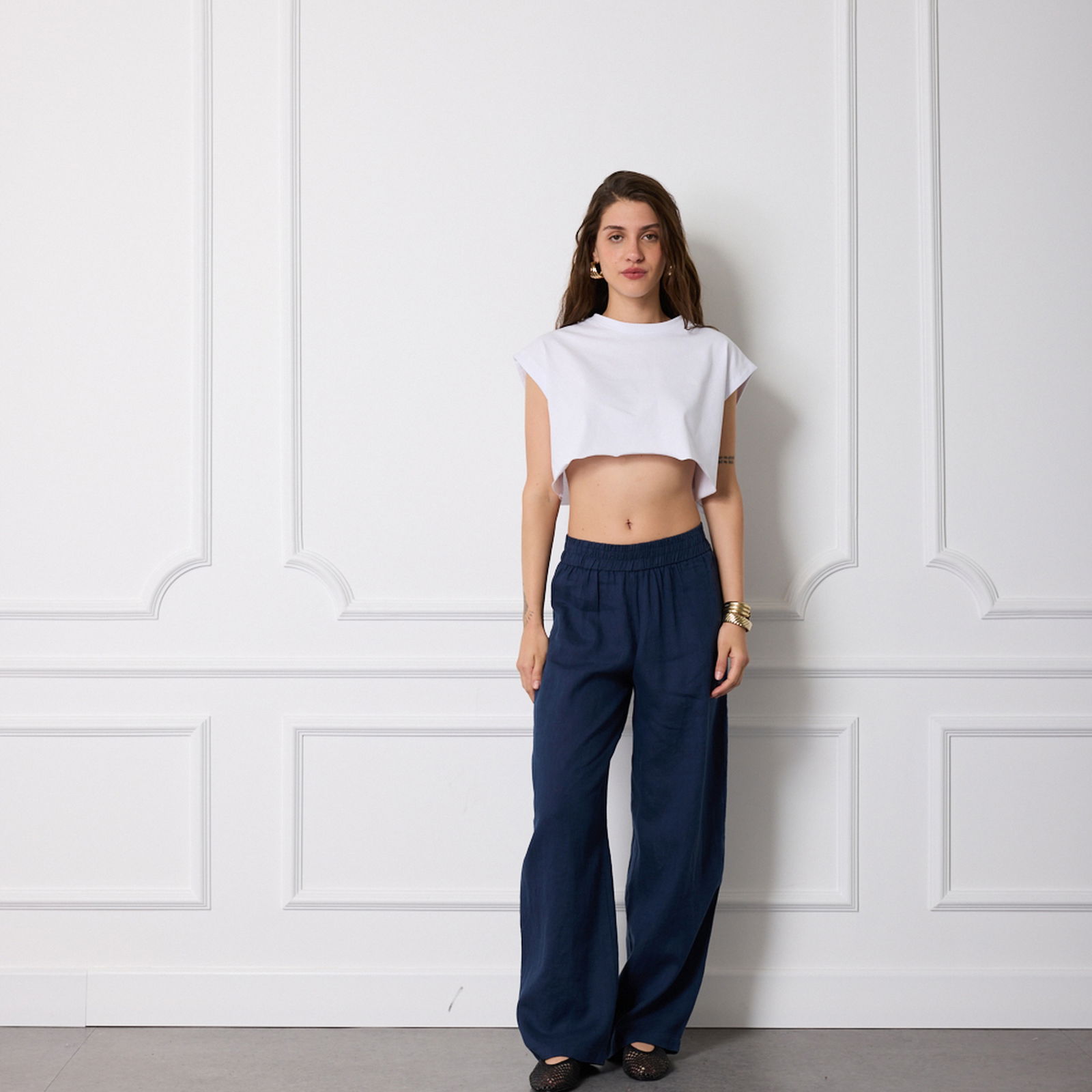 Baskılı Crop Tshirt