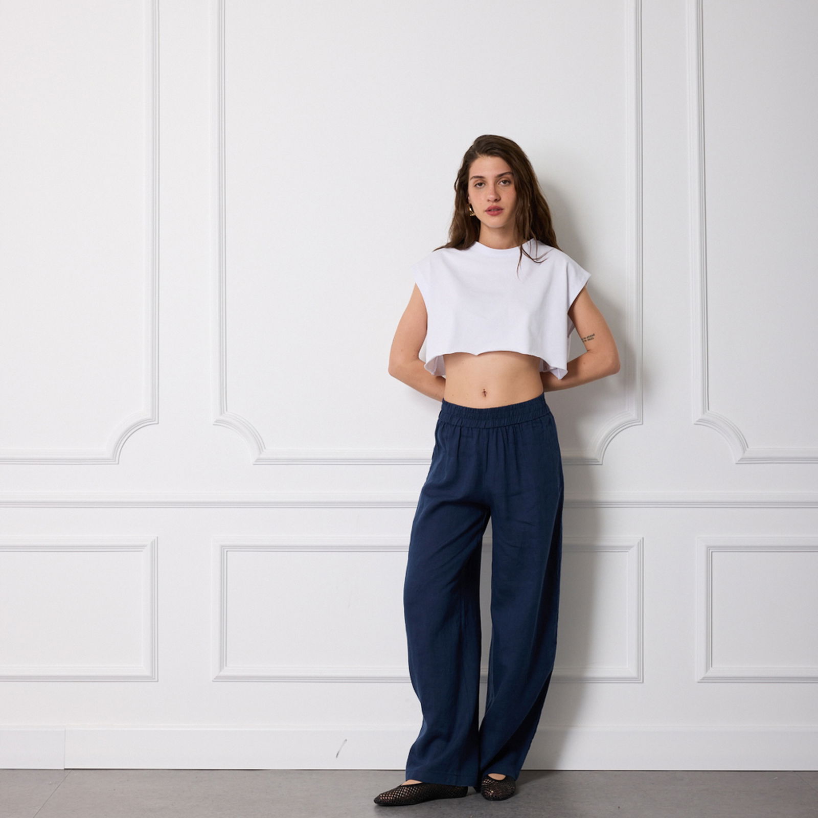 Baskılı Crop Tshirt