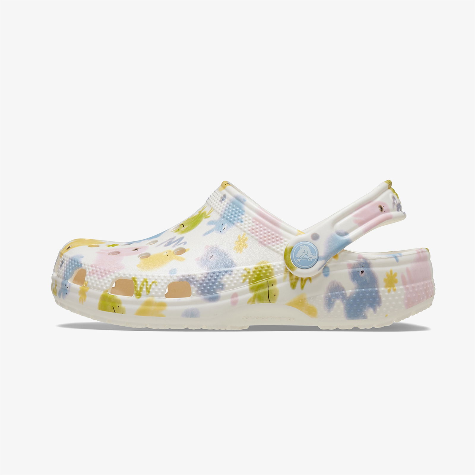 Crocs Classic Pastel Pets Clog Çocuk Beyaz Terlik