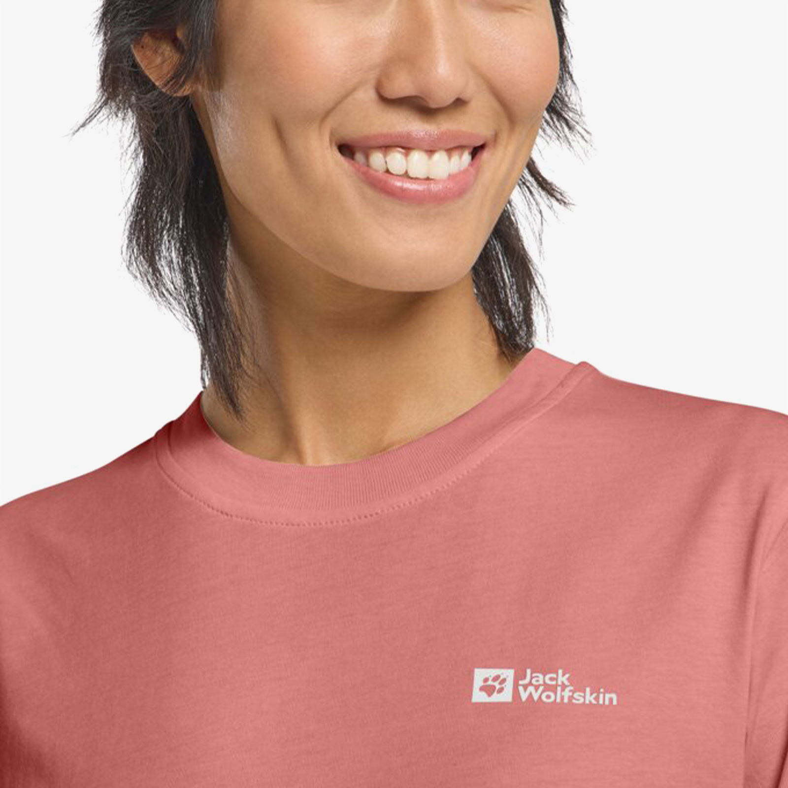 Jack Wolfskin Essential  Kadın Kırmızı T-Shirt