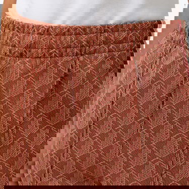  Lacoste Flare Fit Monogram Kadın Bej Eşofman Altı