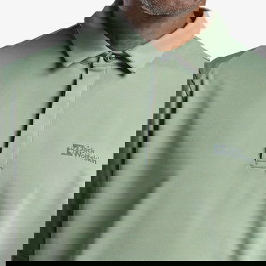  Jack Wolfskin Delgami Polo M Erkek Yeşil T-Shirt