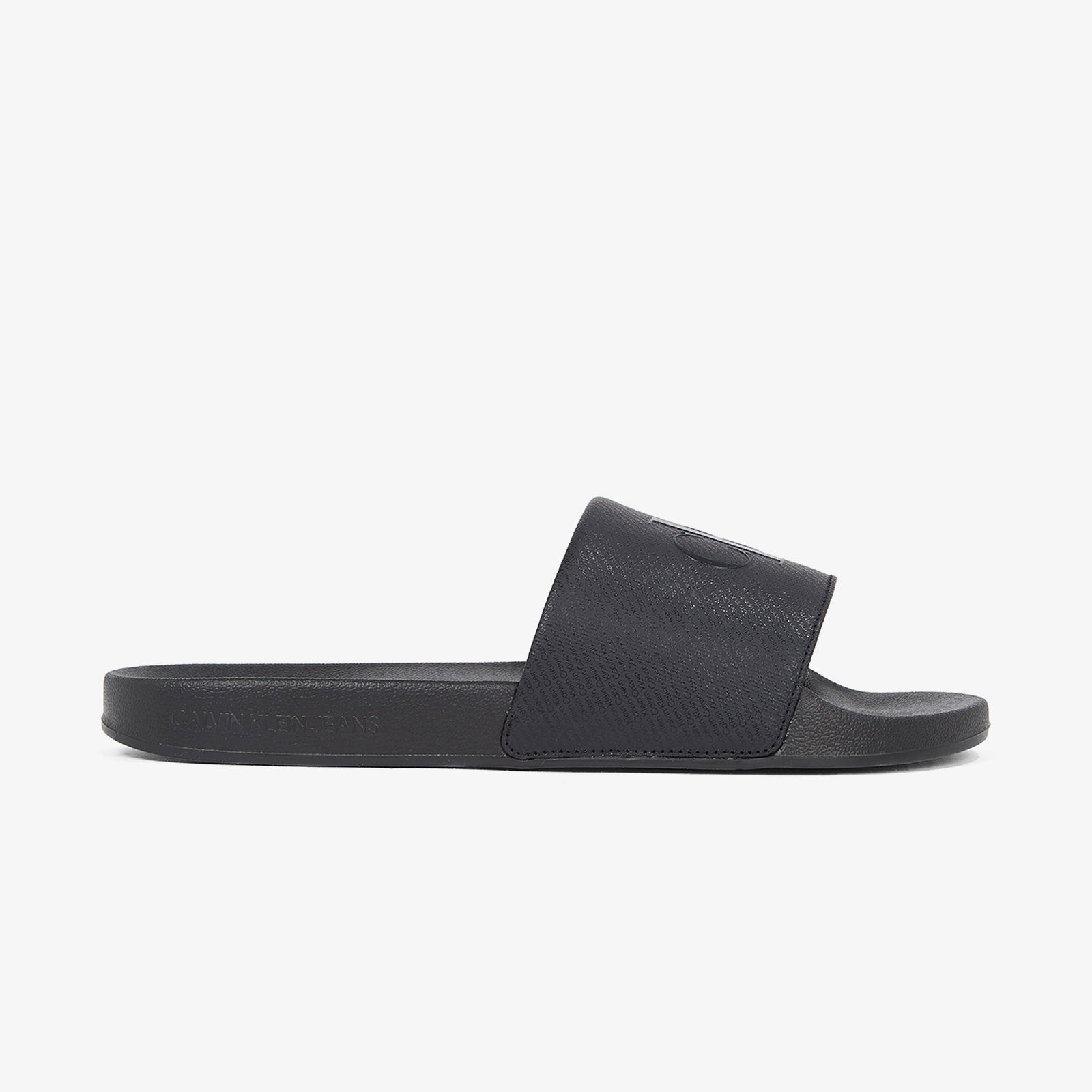 Calvin Klein Slide Aop Print Erkek Siyah Terlik