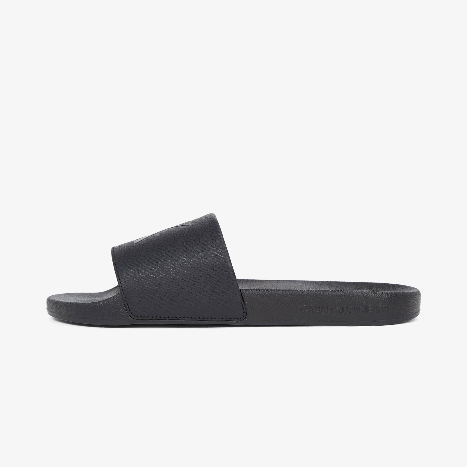Calvin Klein Slide Aop Print Erkek Siyah Terlik