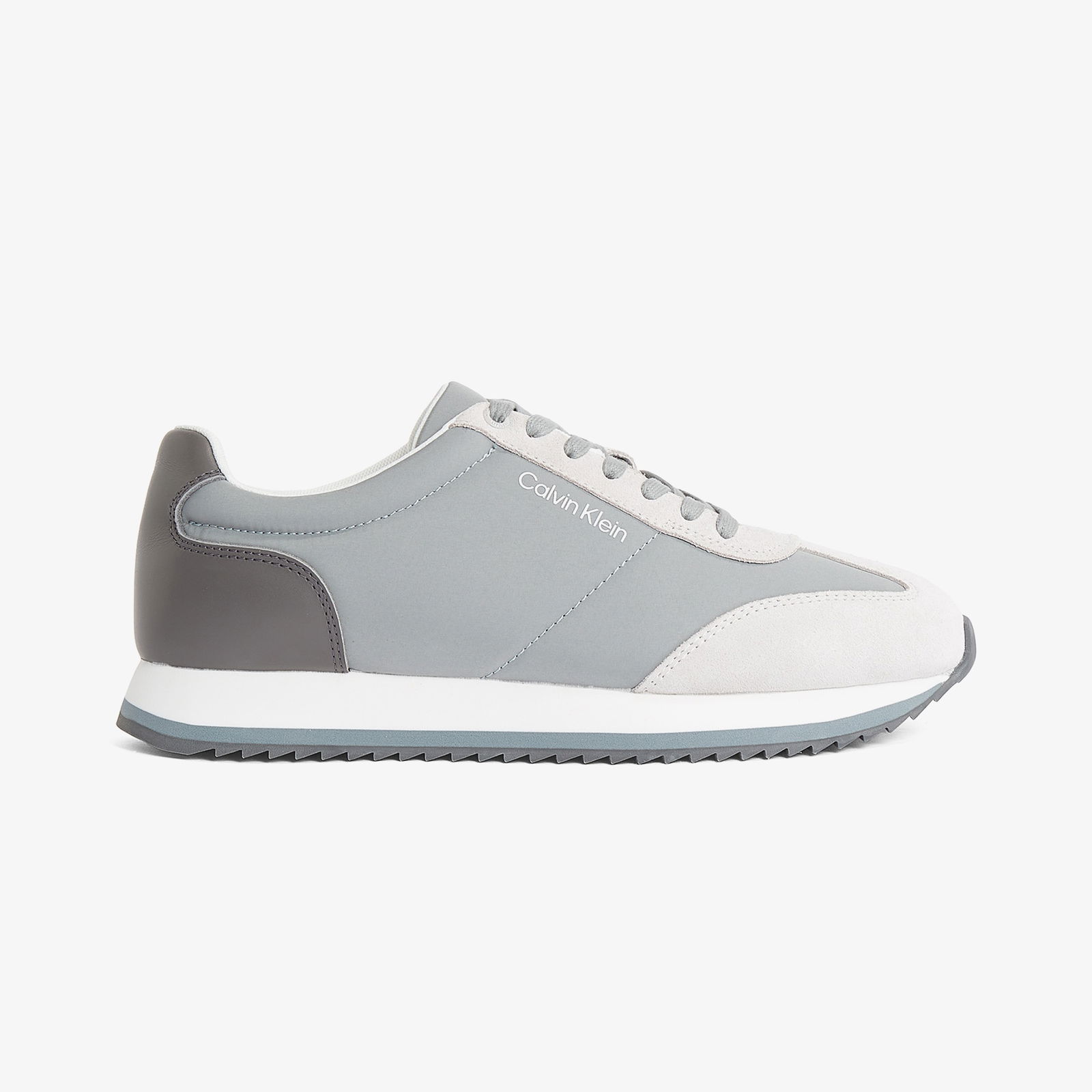 Calvin Klein Low Top Lace Up Repreve Mix Erkek Gri Sneaker