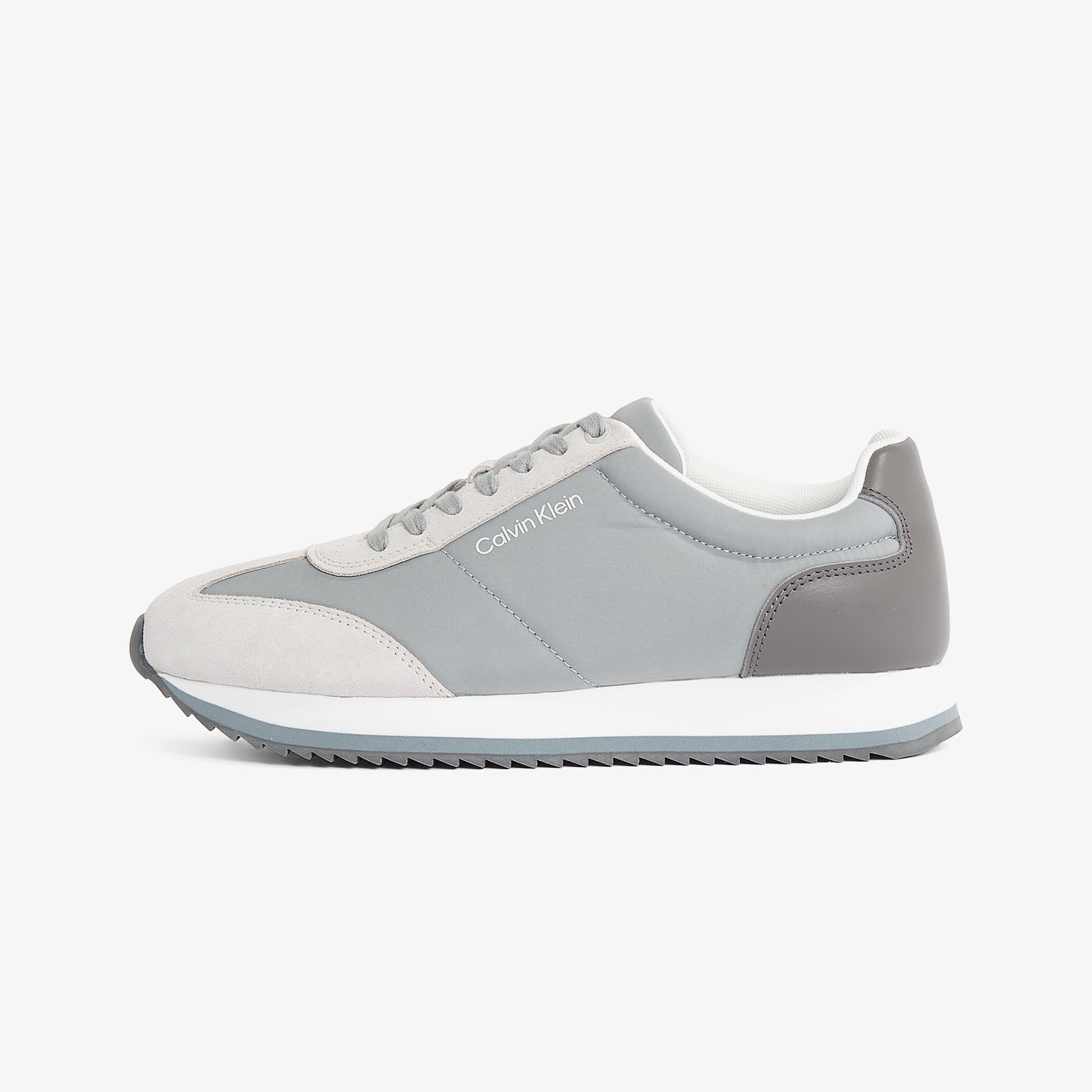 Calvin Klein Low Top Lace Up Repreve Mix Erkek Gri Sneaker