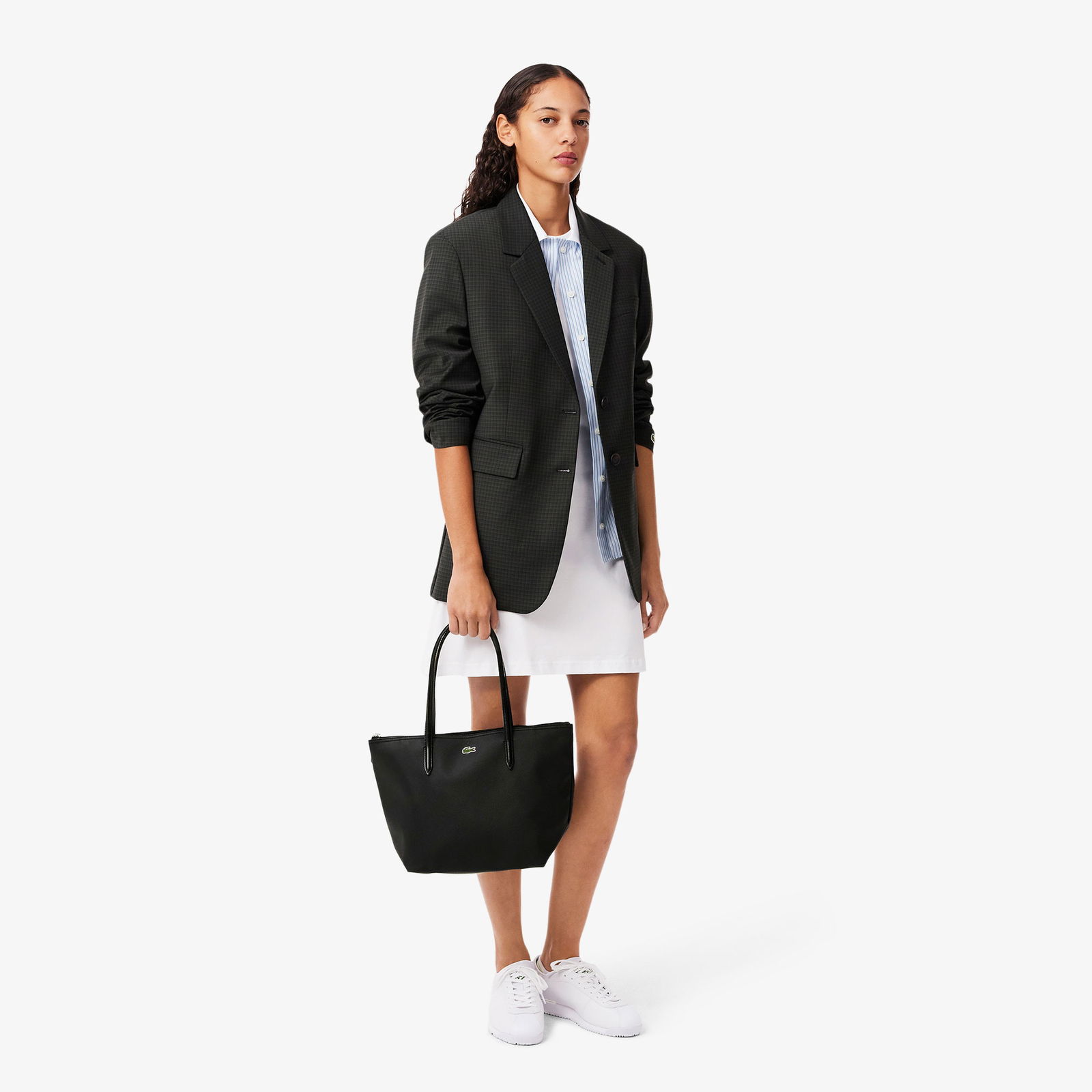 Lacoste Small L.12.12 Kadın Siyah Omuz Çantası