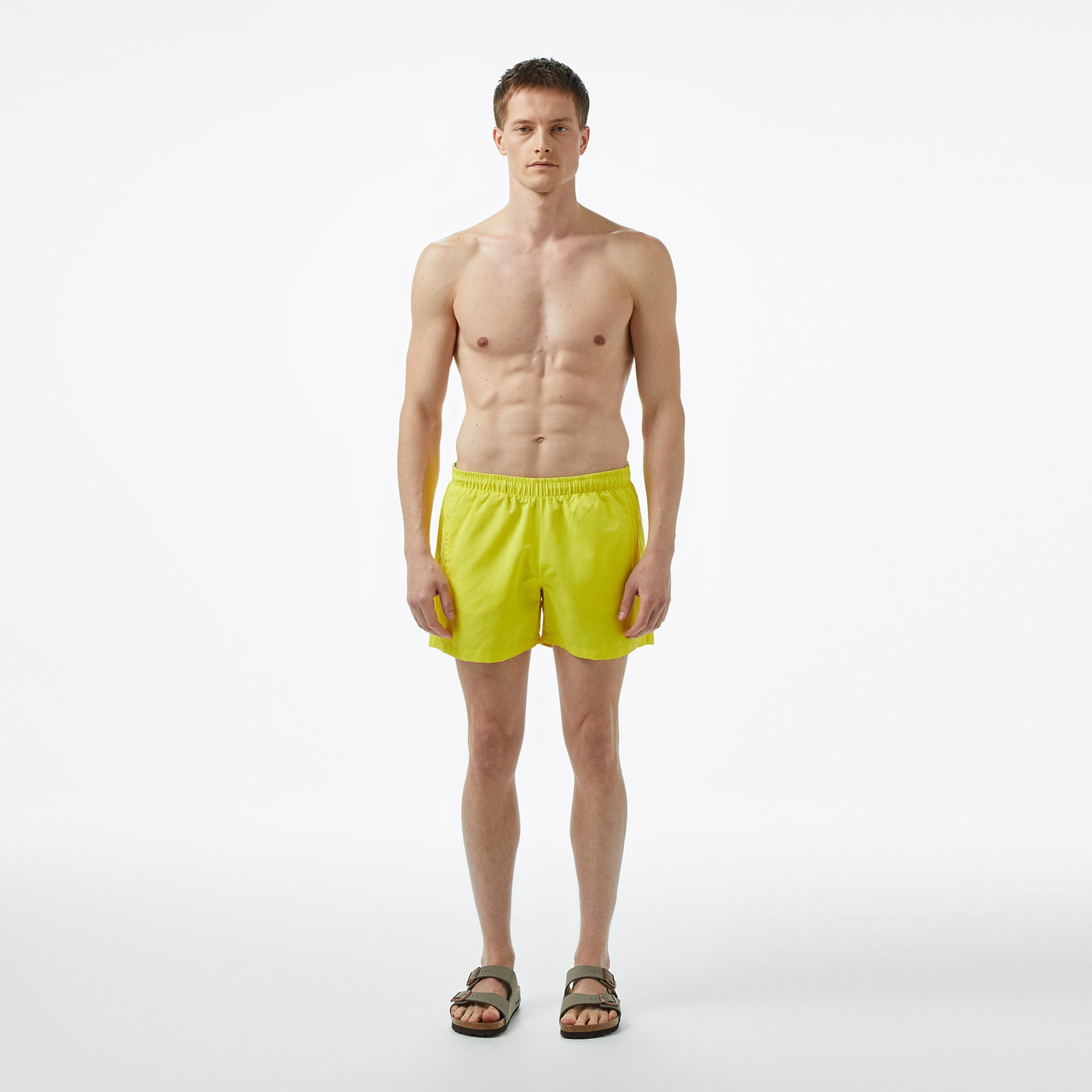 Lacoste Erkek Regular Fit Sarı Mayo