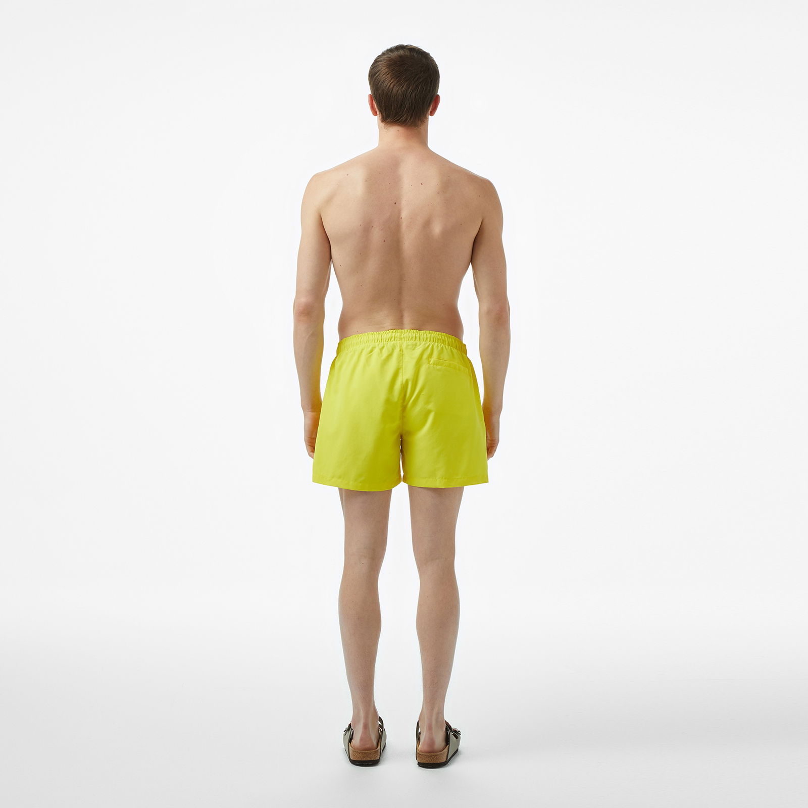 Lacoste Erkek Regular Fit Sarı Mayo