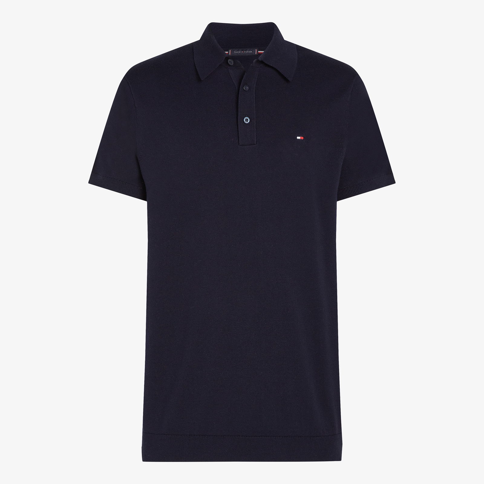 Tommy Hilfiger Essential Cotton Knitted Erkek Lacivert Polo