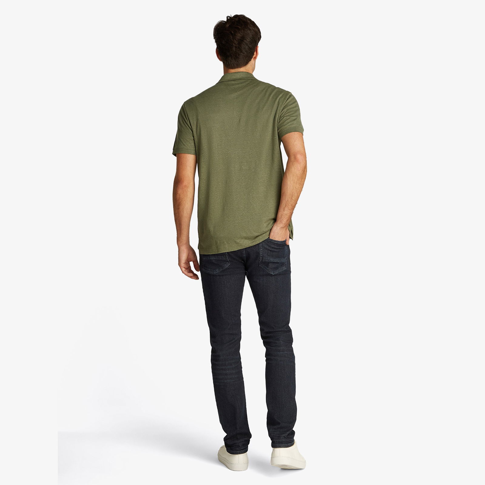 Tommy Hilfiger Pure Linen Reg Erkek Yeşil Polo