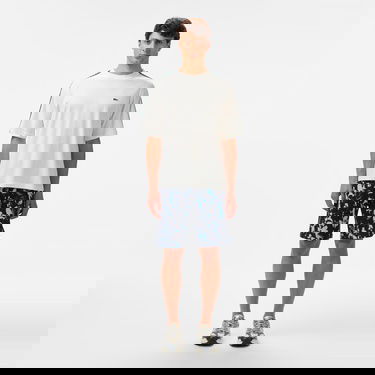  Lacoste Erkek Bisiklet Yaka Baskılı Beyaz T-Shirt