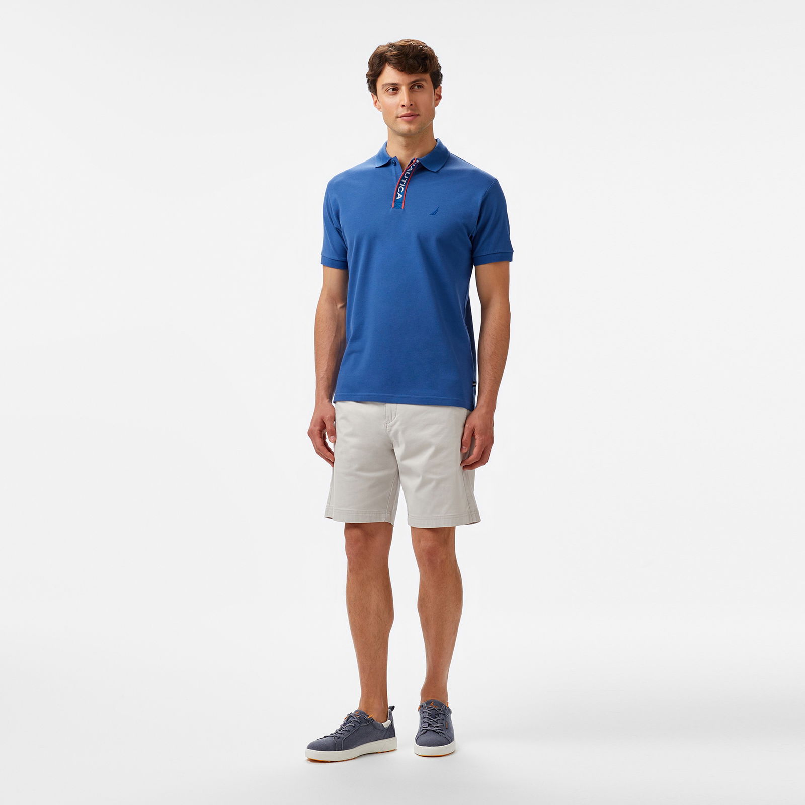 Nautica Erkek Mavi Classic Fit Polo