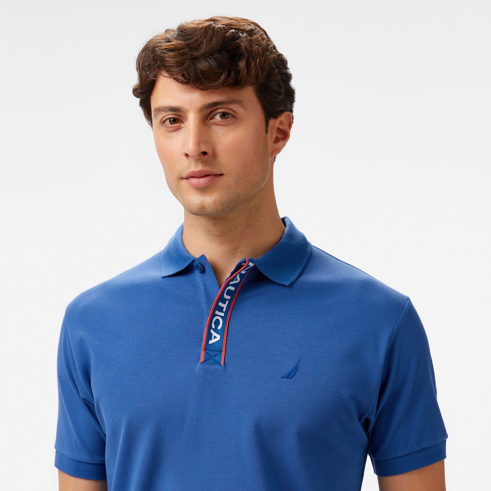 Nautica Erkek Mavi Classic Fit Polo