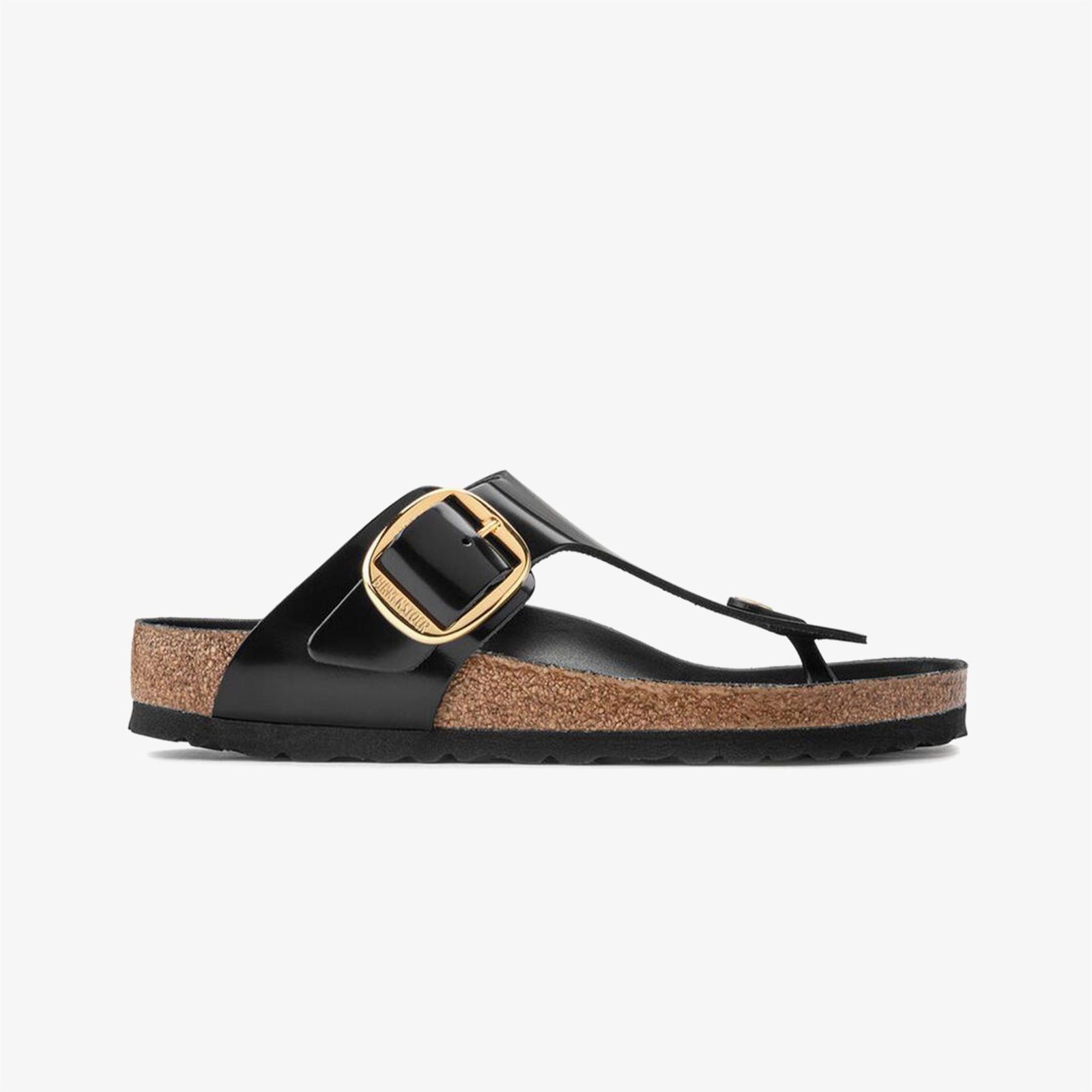 Birkenstock Gizeh Big Buckle Nl High Shine Kadın Siyah Terlik