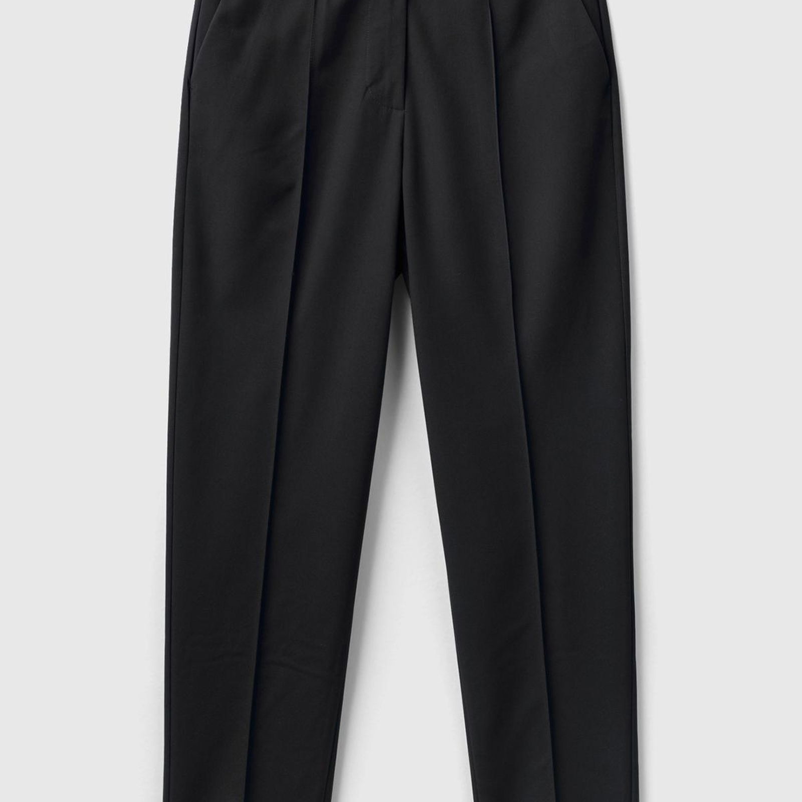 Kadın Siyah Viskoz Karışımlı Regular Fit Pantolon