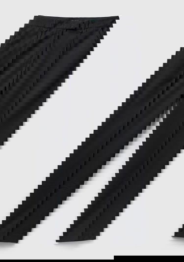  Kadın Siyah Viskoz Karışımlı Regular Fit Pantolon