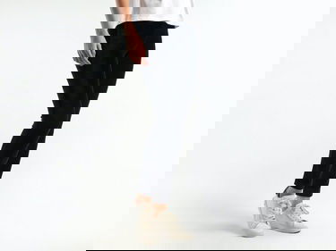  Kadın Siyah Koton Karışımlı Tayt
