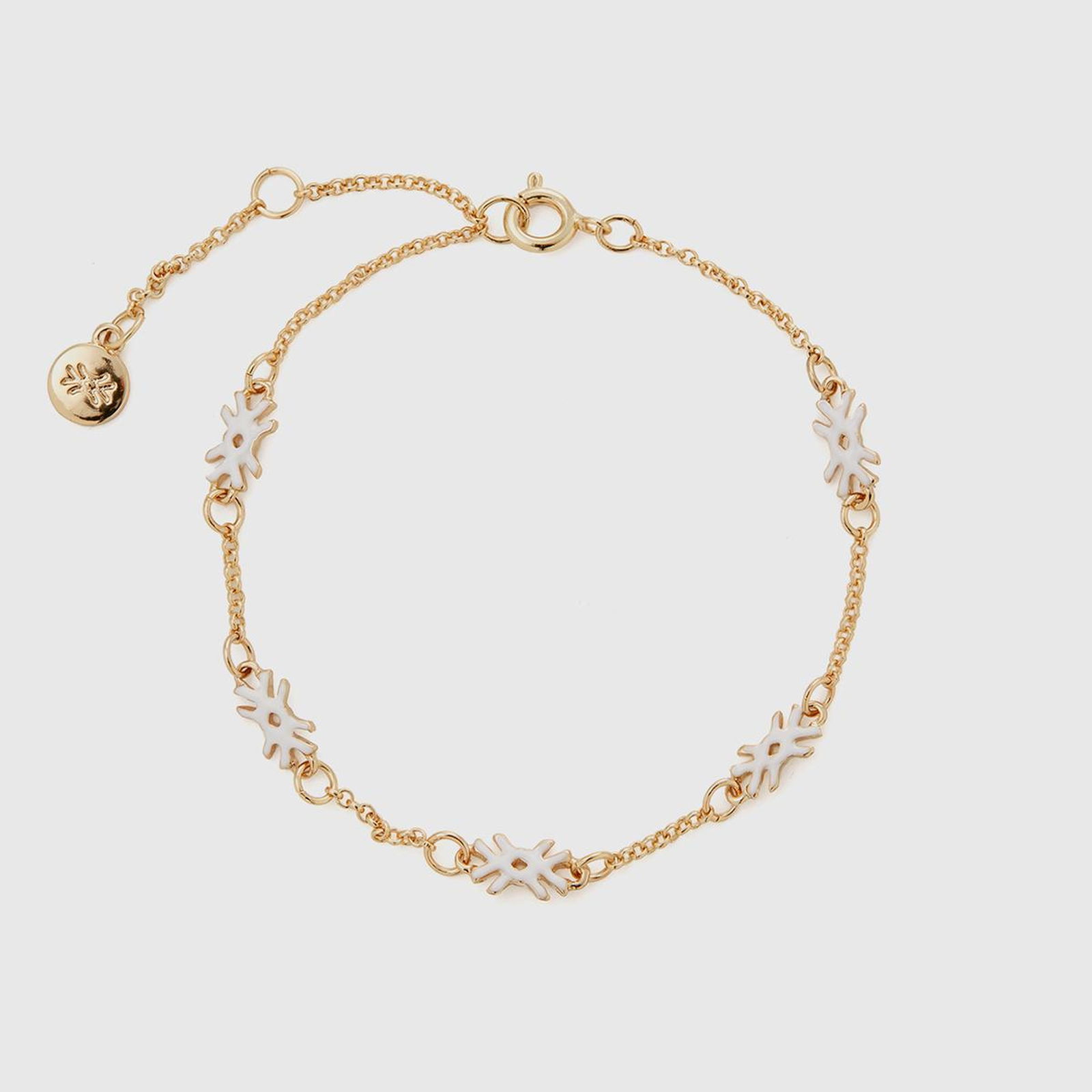 Kadın Beyaz Logolu Bileklik-BRACELET