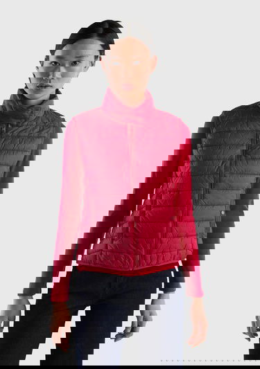  Kadın Bordo Recycled Polyester Dolgulu  Pufa Yelek