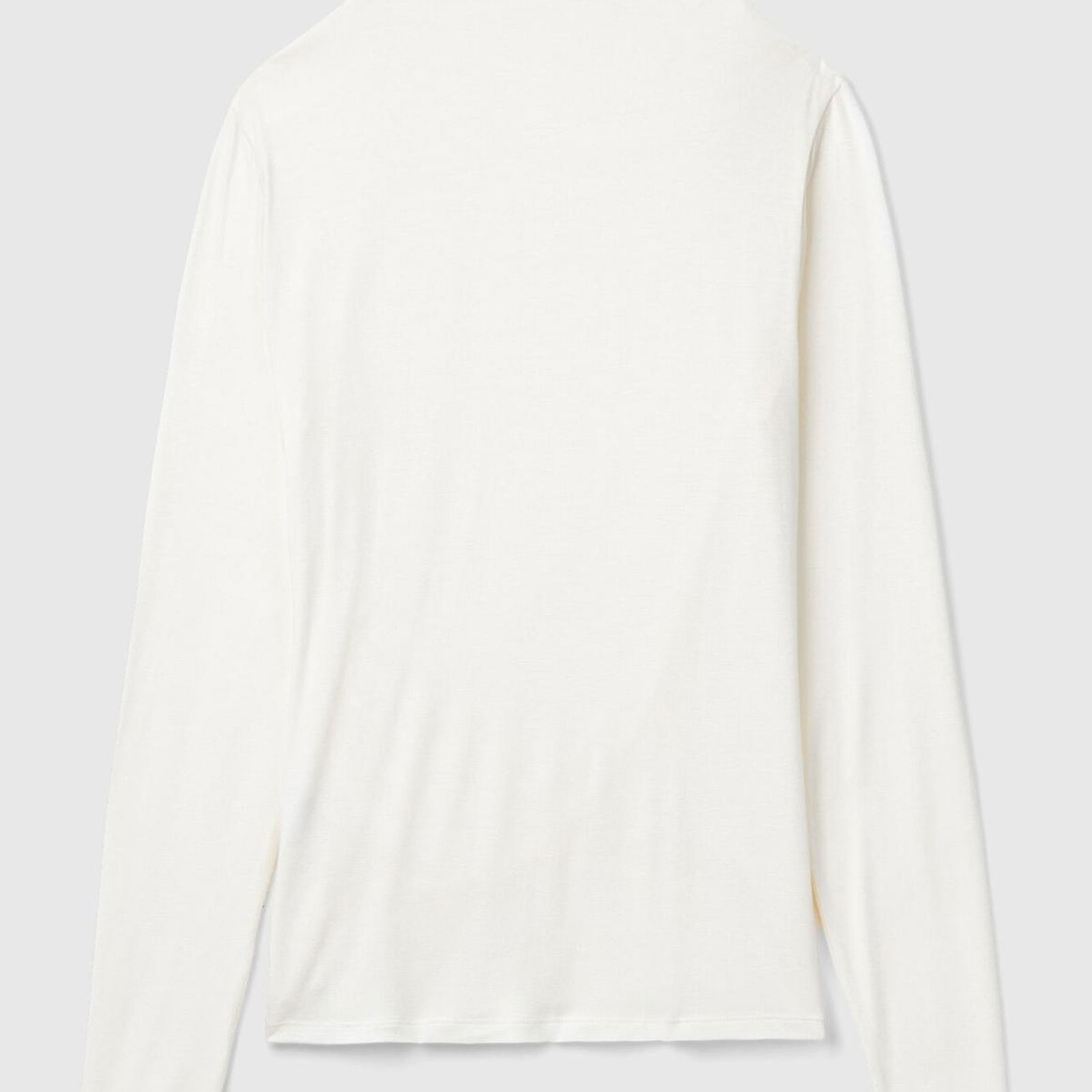 Kadın Krem Modal Karışımlı Omzu Büzgü Detaylı Yarım Balıkçı Yaka Sweatshirt