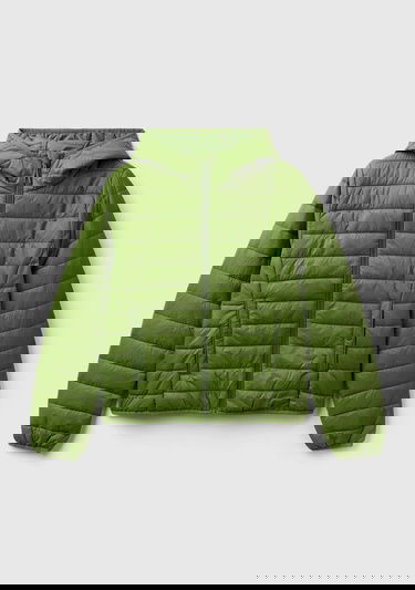  Kadın Soluk Yeşil Recycled Polyester Dolgulu  Pufa Mont