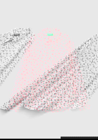  Kadın Pembe Mix %100 Koton Desenli Gömlek